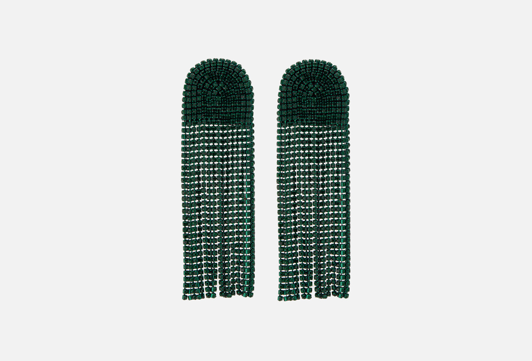 Изображение товара клипсы La Family средние изумрудные