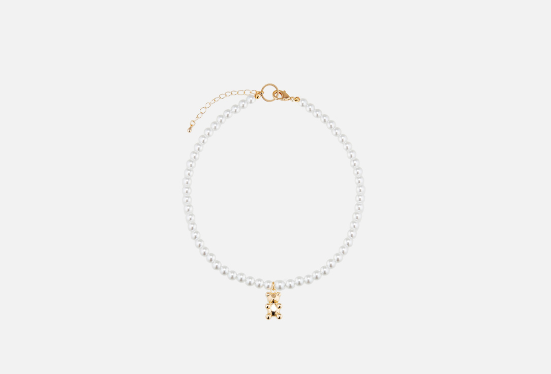 

подвеска LA FAMILY, С жемчугом и мишкой 1 шт