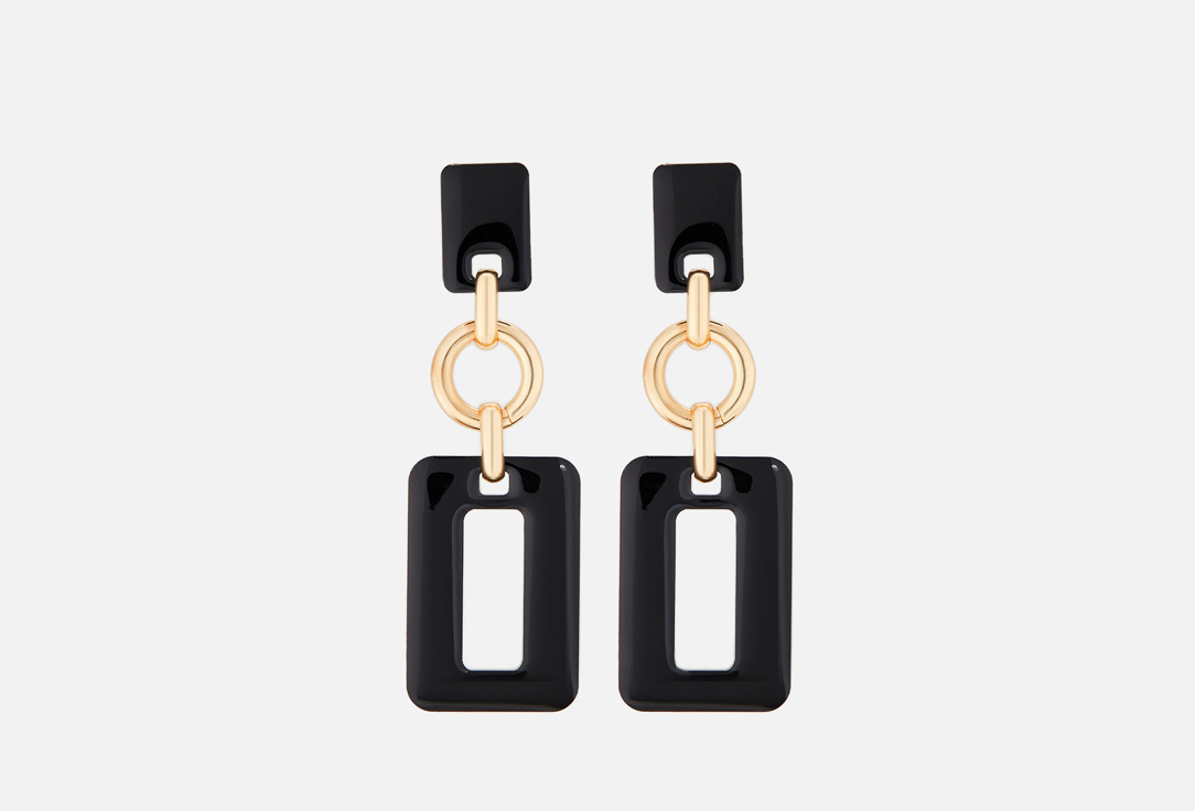 Изображение товара серьги La Family квадраты с цепью