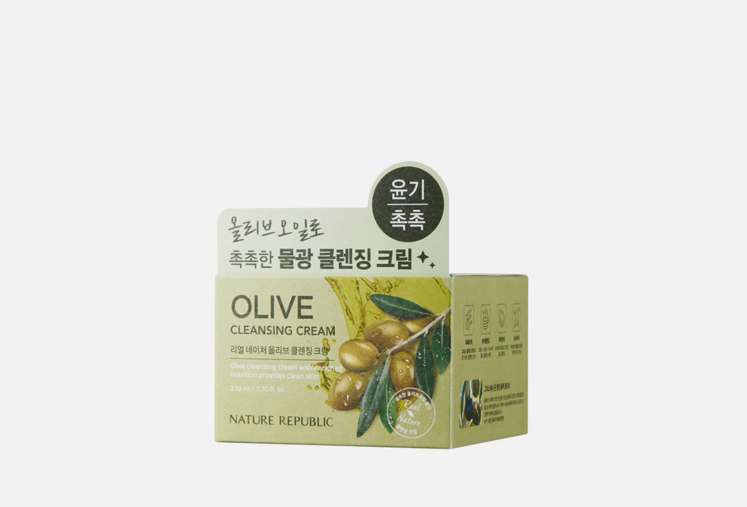 Очищающий крем для лица с экстрактом оливы Nature Republic Real Nature Olive Cleansing Cream 