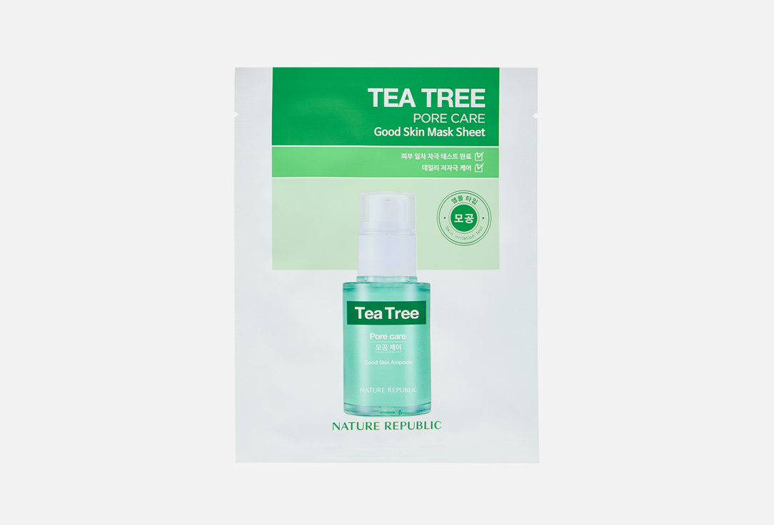 

Тканевая маска для лица NATURE REPUBLIC, Good Skin Tea Tree 1 шт