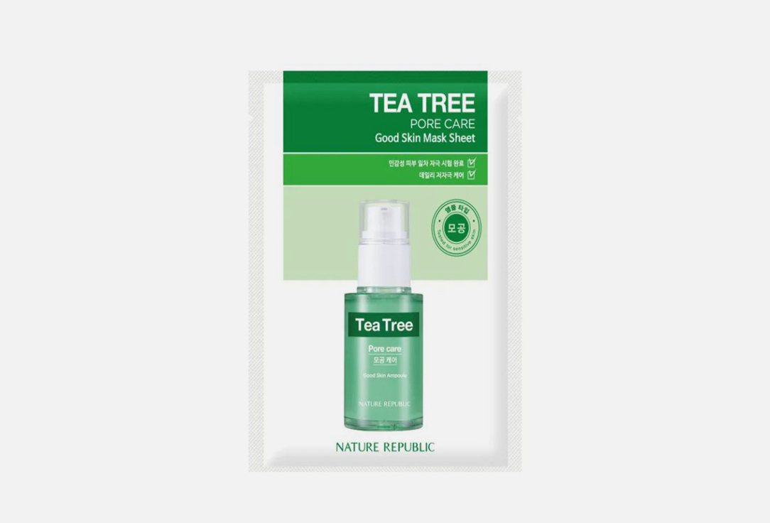 

Тканевая маска для лица NATURE REPUBLIC, Good Skin Tea Tree 1 шт