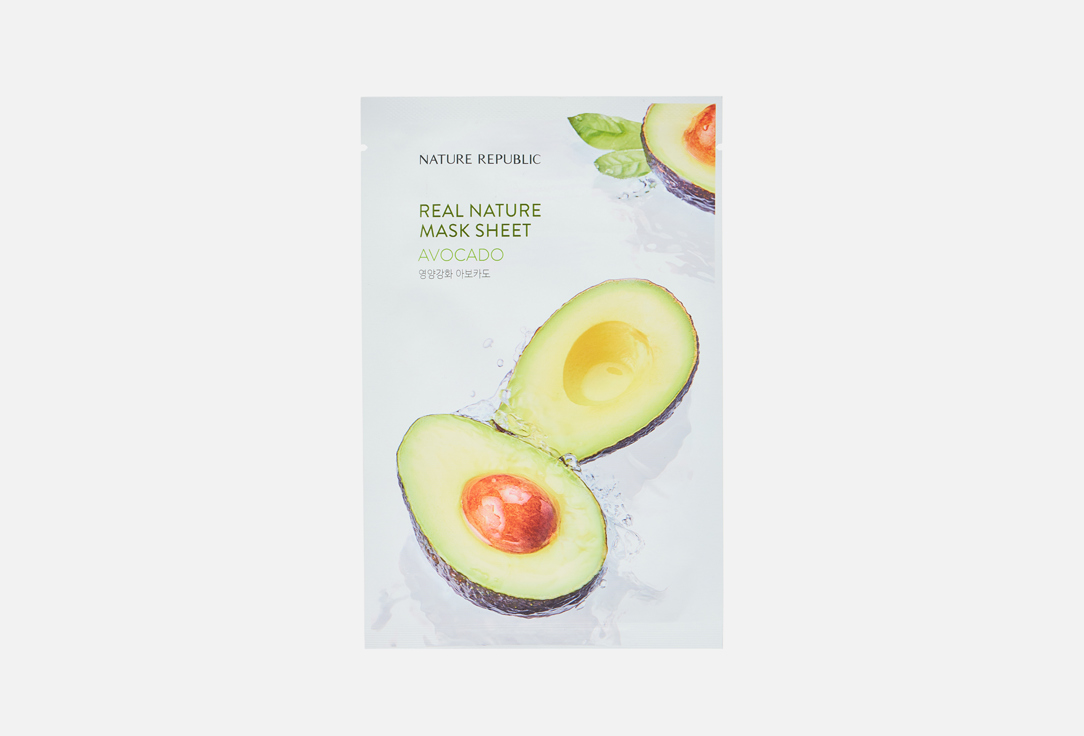 

Тканевая маска для лица с экстрактом авокадо NATURE REPUBLIC, Real Nature Mask Sheet Avocado 1 шт