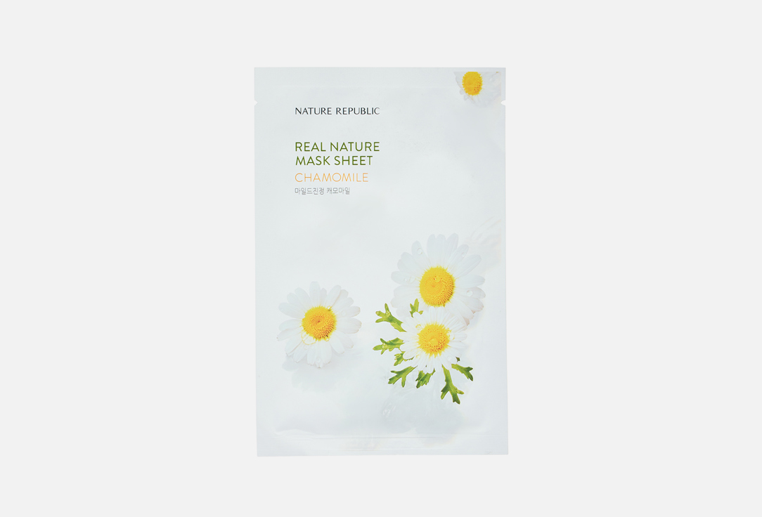 

Тканевая маска для лица с экстрактом ромашки NATURE REPUBLIC, Real Nature 1 шт