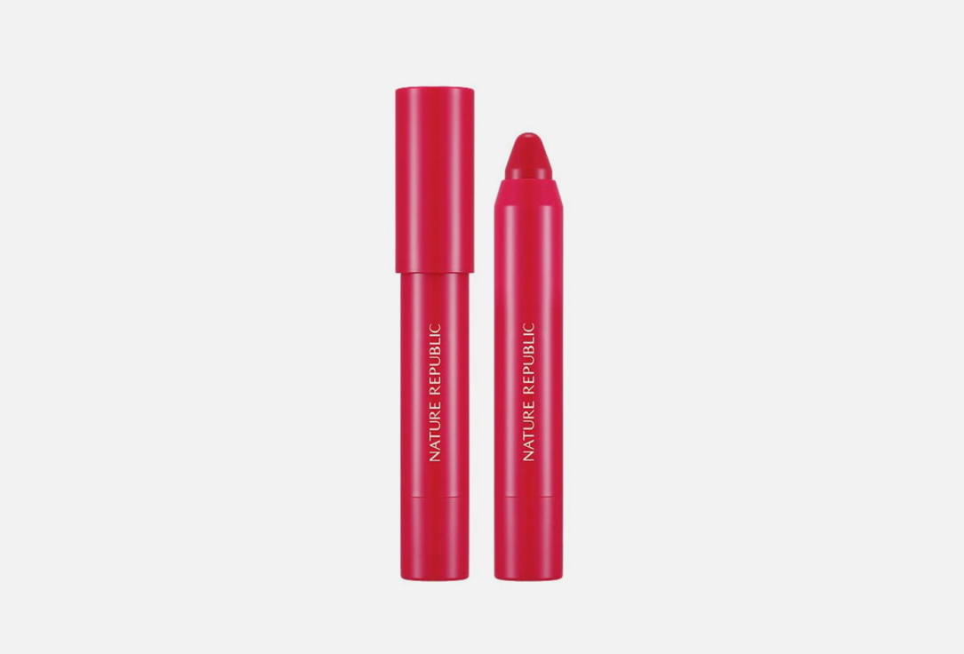 Мягкий карандаш для губ Nature Republic By Flower Eco Crayon Lip Rouge  01, Candy Pink
