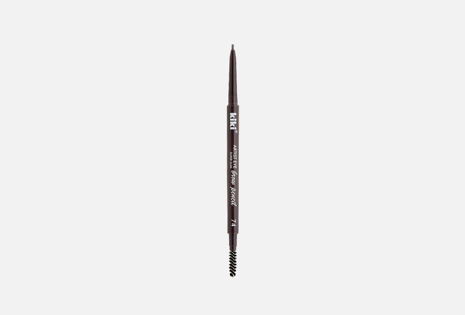 KIKI Карандаш для бровей Artist Eye super slim 74 темный шоколад 1 г ...