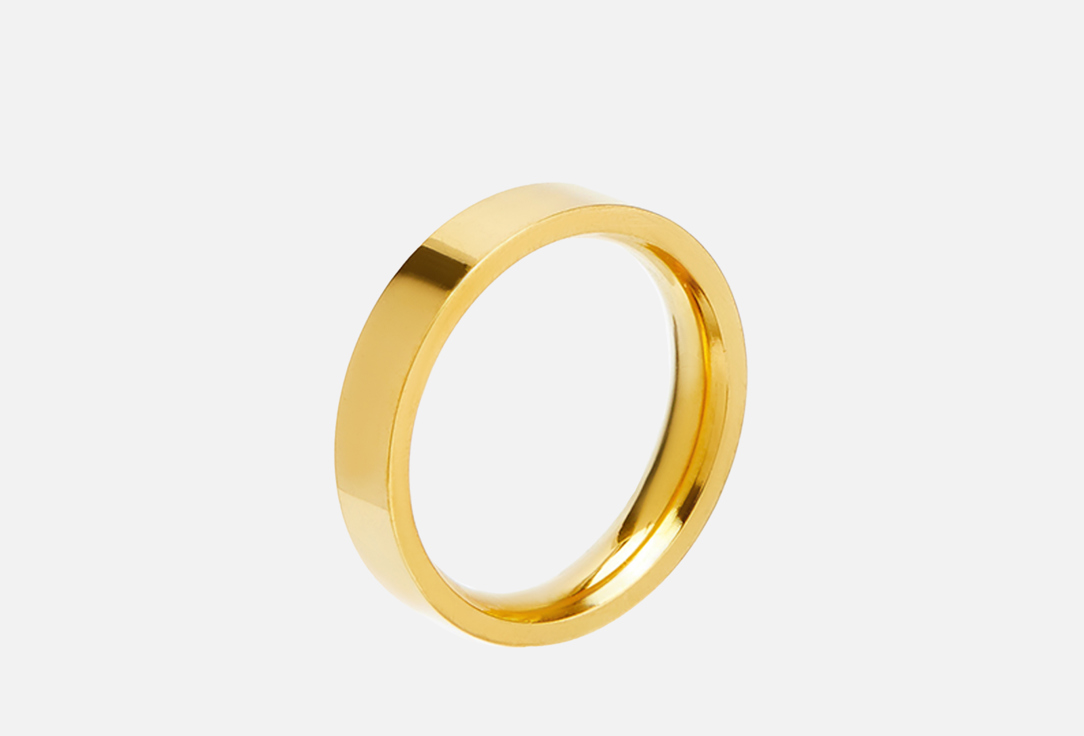 Кольцо COSHI Basic gold 4mm 17 мл кольцо дутое coshi серебристый 17 мл