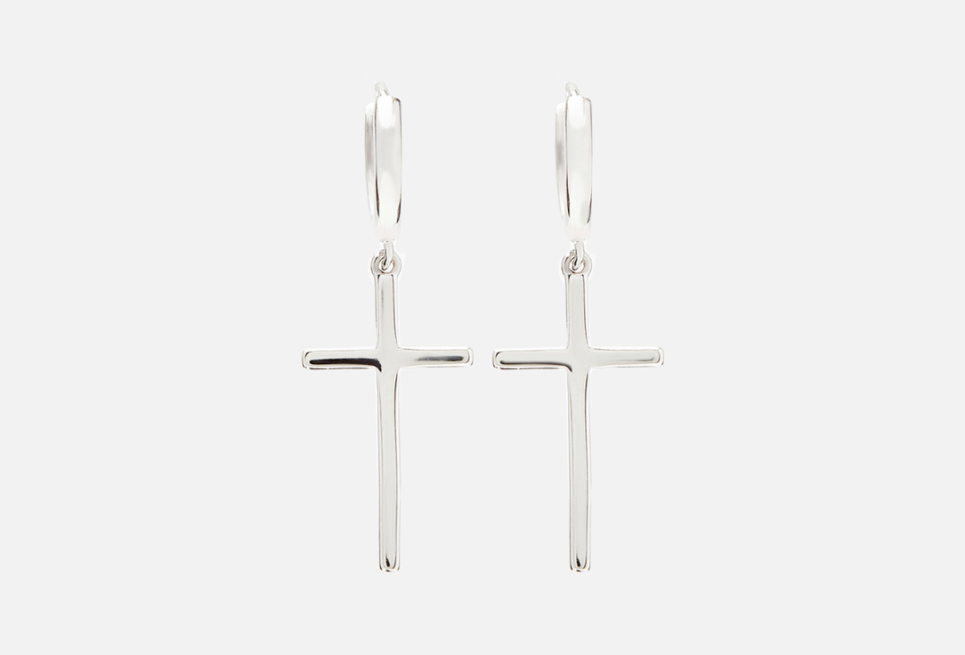 Cерьги-крестики COSHI Earrings crosses 2 шт серьги звено coshi 12mm silver 0 1 гр