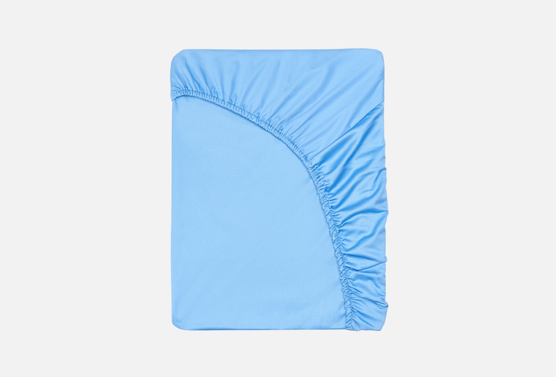 

Простыня на резинке MOLLEN, Синий, Васильково-синяя, полутораспальная