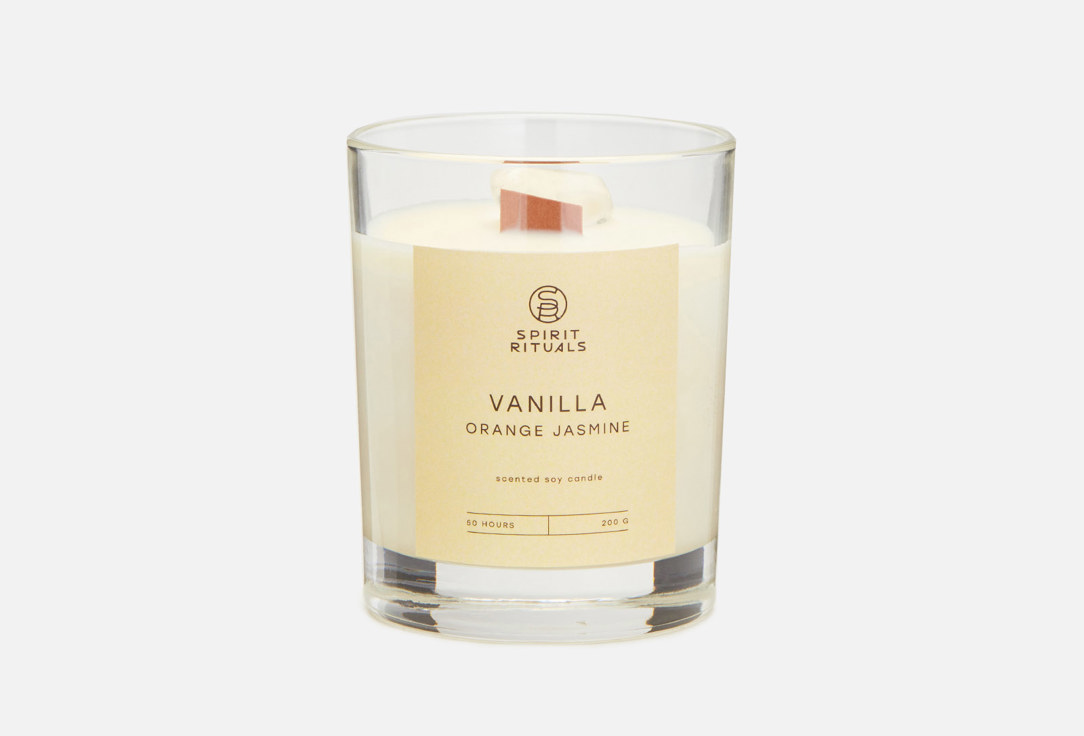 Аромасвеча SPIRIT RITUALS Vanilla, orange, jasmine 200 г аромасвеча spirit rituals mimosa 200 гр