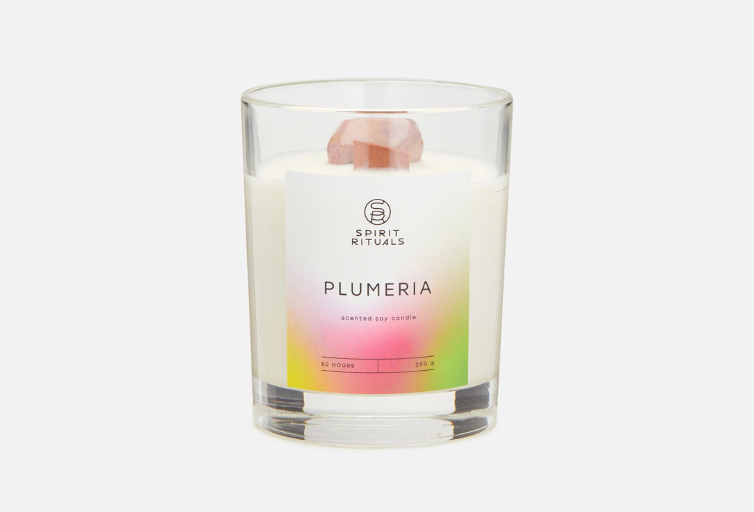 Соевая ароматическая свеча SPIRIT RITUALS Plumeria 200 г соевая ароматическая свеча spirit rituals plumeria 200 гр