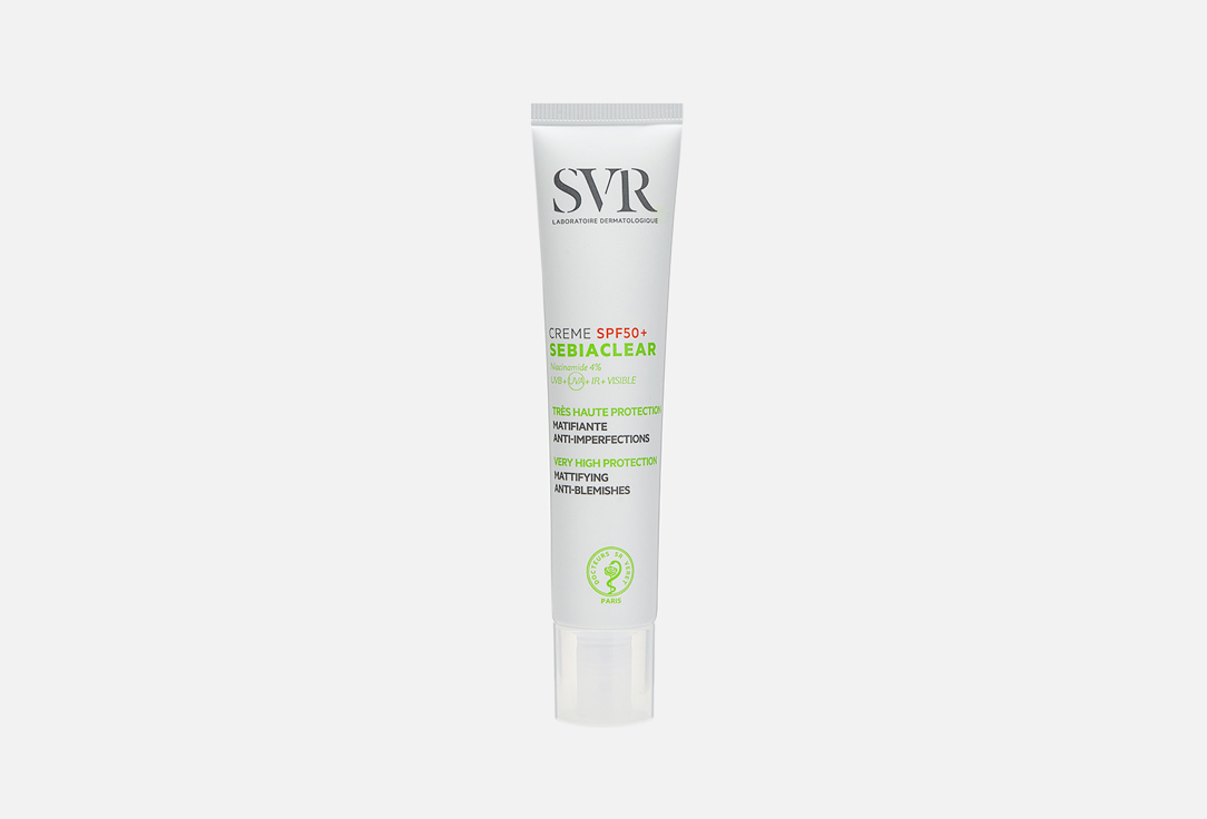 Матирующий крем для лица SPF50+ SVR SEBIACLEAR 40 мл крем для проблемной кожи svr active gel 40 мл
