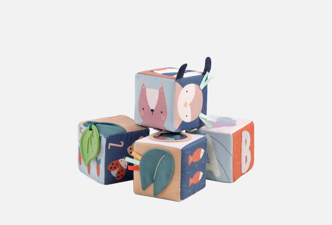 

Мягкие кубики SEBRA, Страна лесов 4 шт