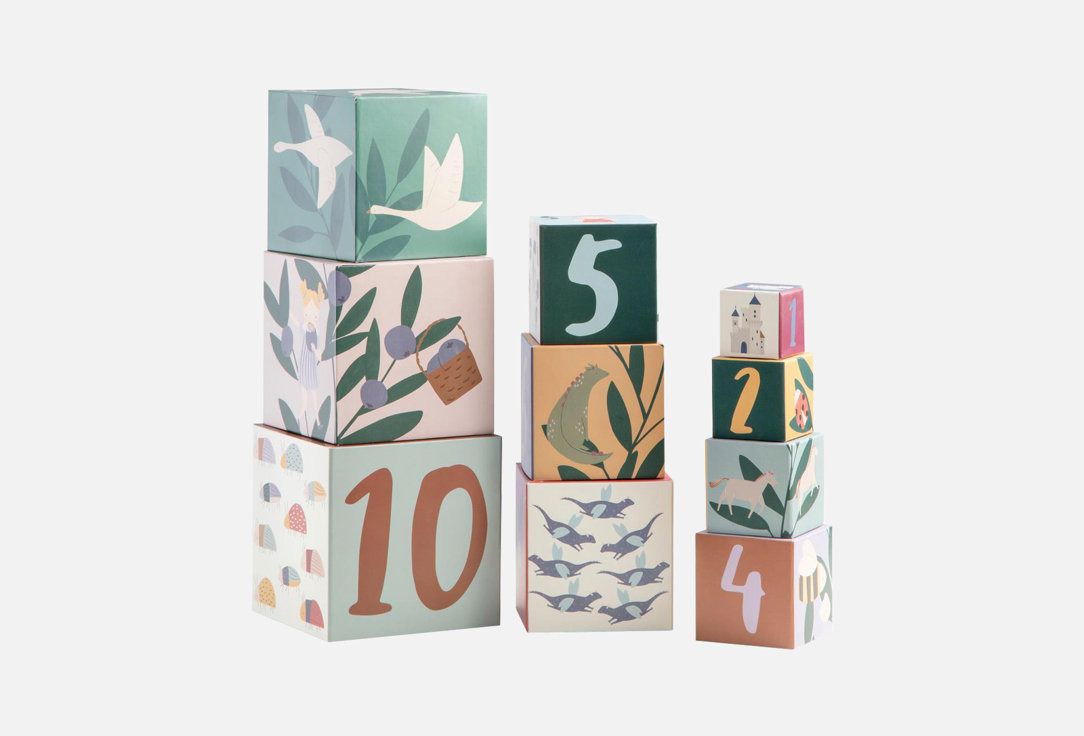 

Набор кубиков с цифрами SEBRA, Феи и Драконы 10 шт