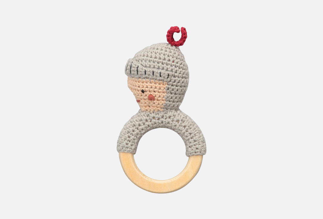 

Вязаная погремушка на кольце SEBRA, Рыцарь 1 шт