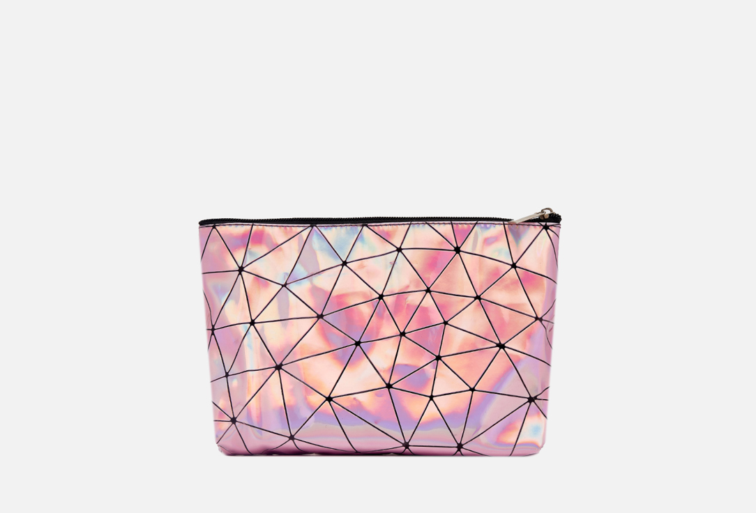 Изображение товара Косметичка средняя KosmoShtuchki серебро с розовым