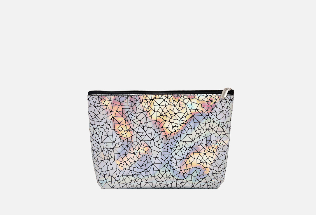 Изображение товара Косметичка средняя KosmoShtuchki серебро стильная и вместительная