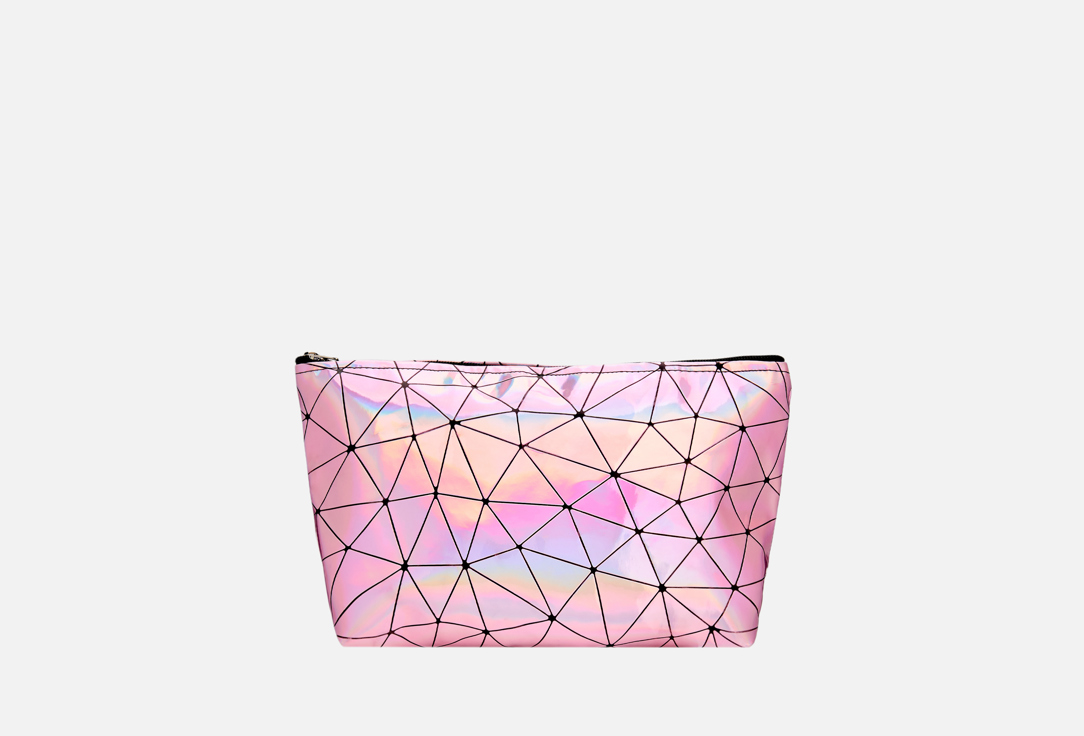 

Косметичка большая KOSMOSHTUCHKI, Розовый, Серебро с розовым 1 шт