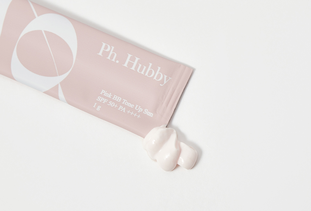 Тонирующий солнцезащитный крем для лица SPF 50+ PA++++ Ph.Hubby Pink BB Tone Up Sun Pink
