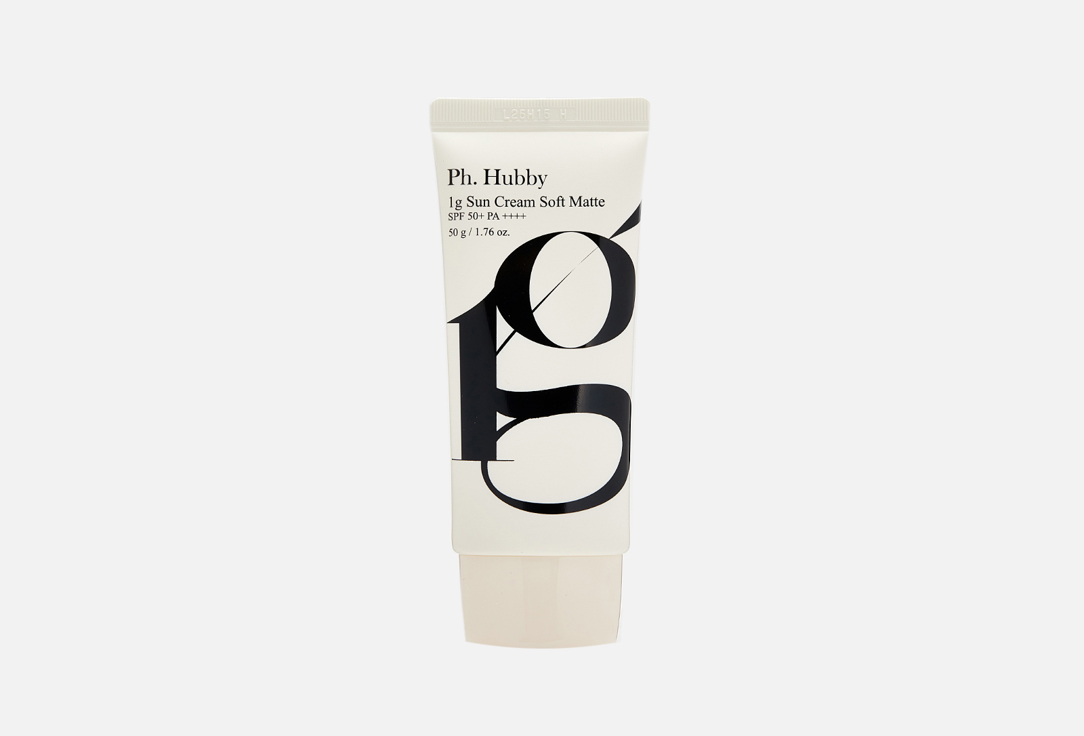 Матирующий солнцезащитный крем для лица SPF 50+ PA++++ Ph.Hubby 1g Sun Cream Soft Matte 
