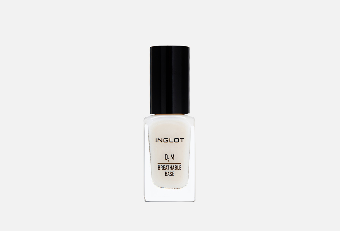 

База для ногтей INGLOT, Белый, O2M breathable base 11 мл