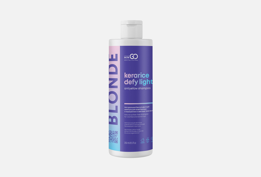 Оттеночный шампунь для волос против желтизны DCTR.GO Healing system Shampoo for hair against yellowness 