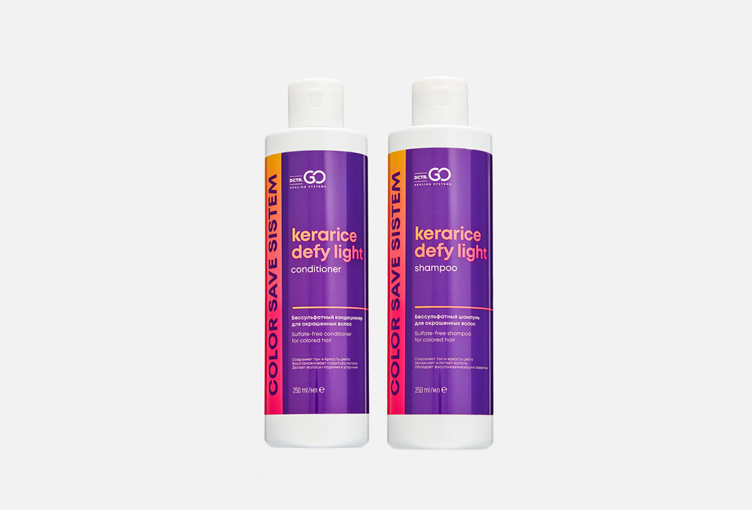Набор по уходу за волосами DCTR.GO HEALING SYSTEM Set shampoo + conditioner for colored hair 1 шт набор для ухода за волосами your body набор color save system шампунь кондиционер