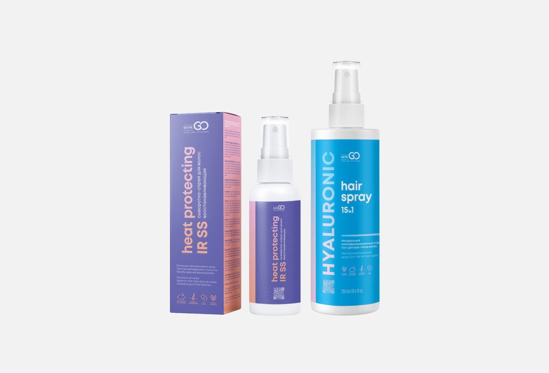 Изображение товара Набор по уходу за волосами DCTR.GO Healing system Spray 15 in 1 250 ml + serum-spray