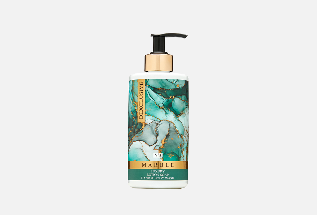 Мыло-гель для душа 2 в 1 DEXCLUSIVE Luxury lotion soap 2 in 1 Marble №3 400 мл мыло гель для душа 2 в 1 dexclusive luxury lotion soap 2 in 1 selection 400 мл