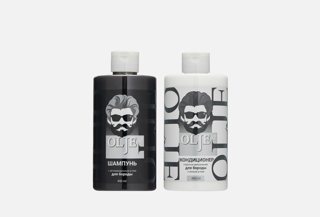 Набор для волос и бороды OLJE Shampoo and conditioner 900 мл шампунь для всех типов волос olje с ромашкой 450мл