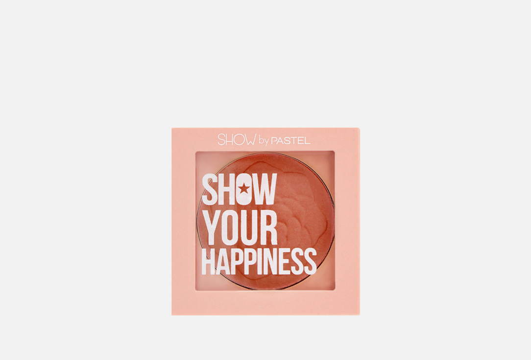 Румяна для лица PASTEL COSMETICS Show By Pastel Your Happiness 4.2 г румяна для лица show your happiness 4 2г 202 colorful