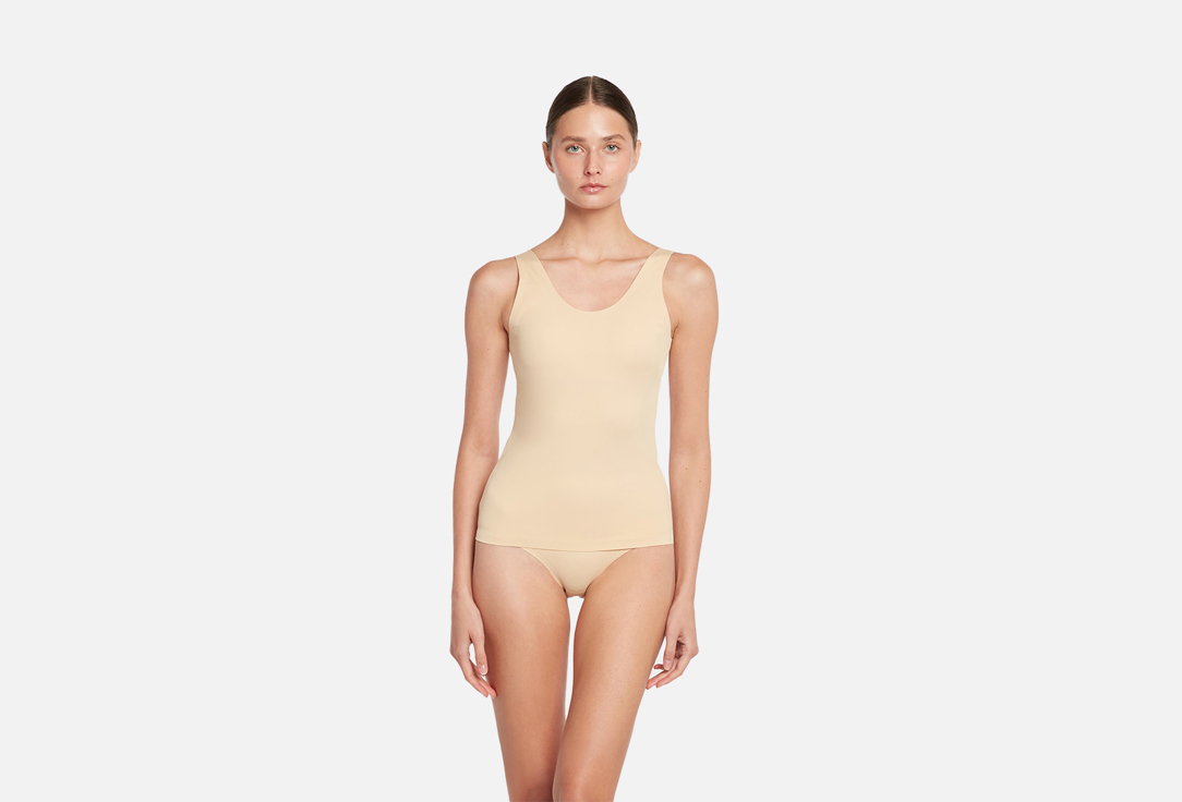 Изображение товара майка BYE BRA Invisible Tank Бежевая