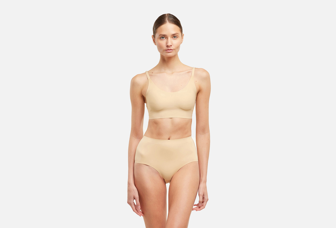 Кюлоты со средней посадкой BYE BRA Invisible Mid Waist Бежевые L мл