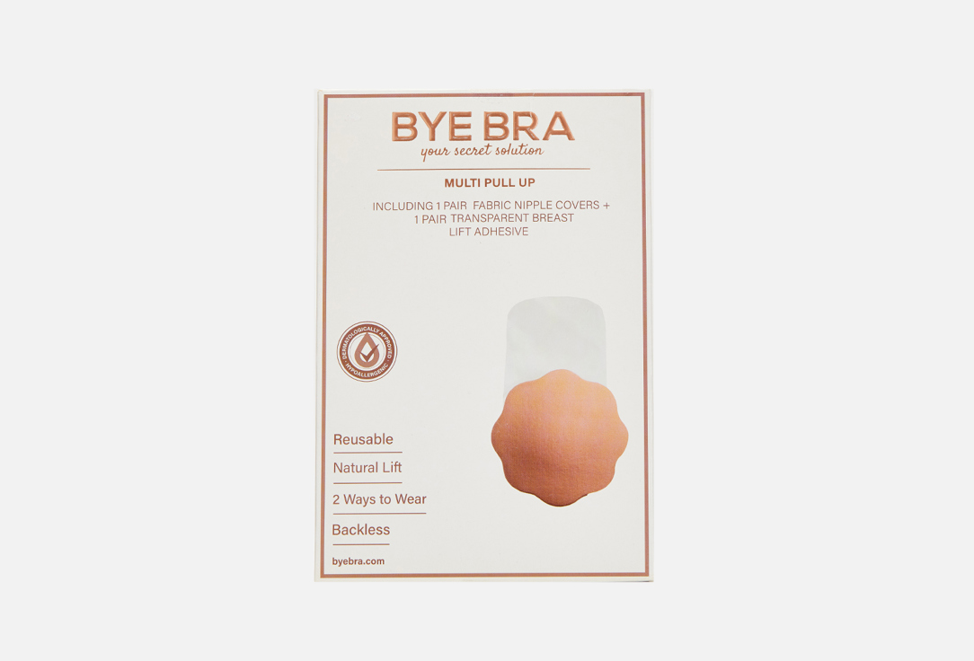 накладки на грудь BYE BRA Multi Pull-Ups Бежевые накладки на грудь bye bra adhesive free nipple covers бежевые