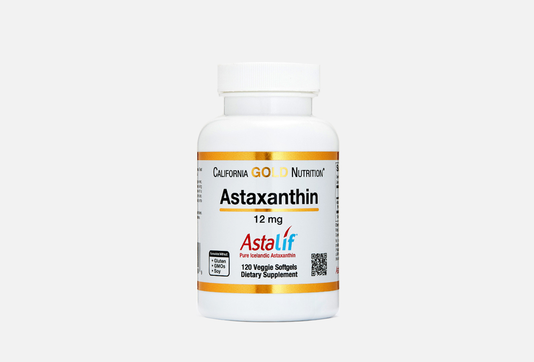 Биологически активная добавка CALIFORNIA GOLD NUTRITION Астаксантин 12 мг в таблетках 120 шт цена и фото