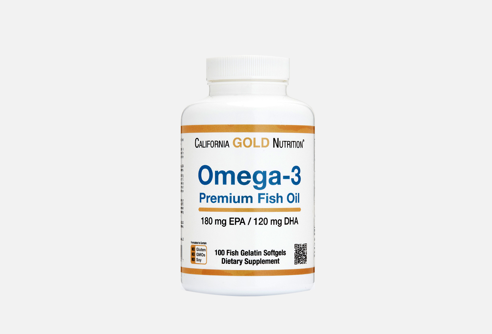 California Gold Nutrition омега-3 180 мг EPA, 120 мг DHA в капсулах 100 ...