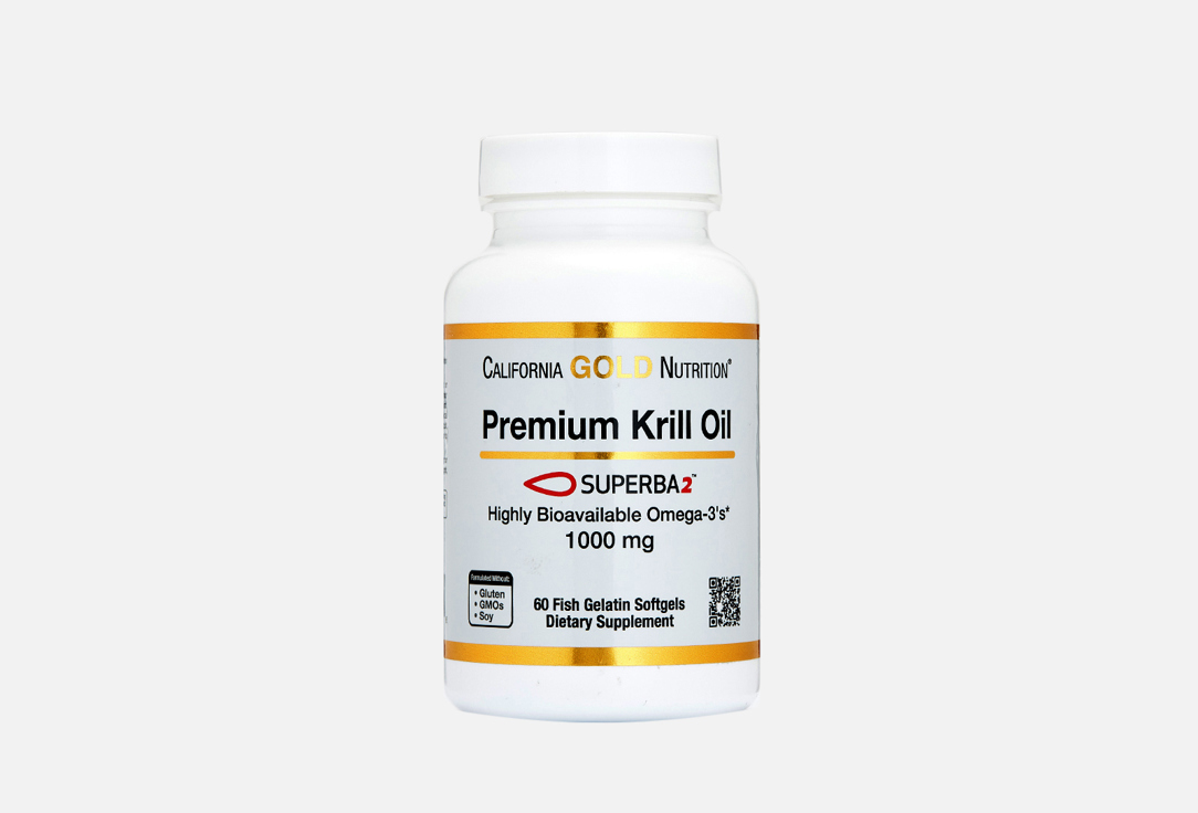 Омега 3 CALIFORNIA GOLD NUTRITION Premium Krill Oil 1000 мг в капсулах 60 шт фото