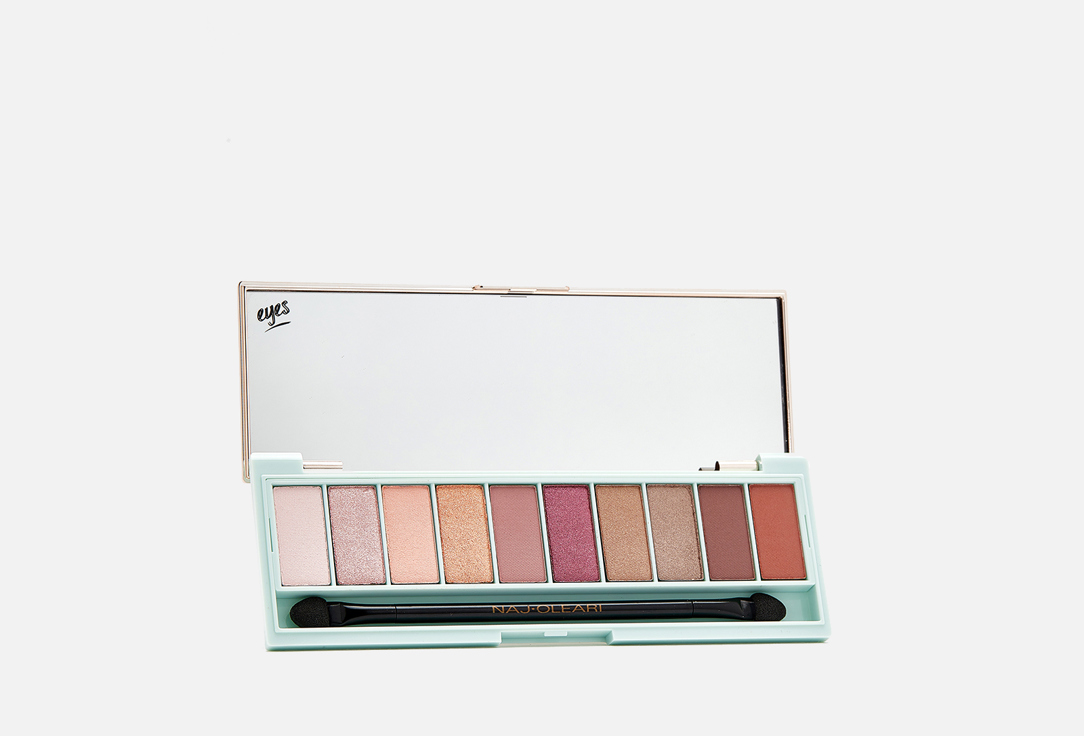 Изображение товара Палетка теней для век Naj Oleari Wonder Look - 10 оттенков, матовые и мерцающие текстуры