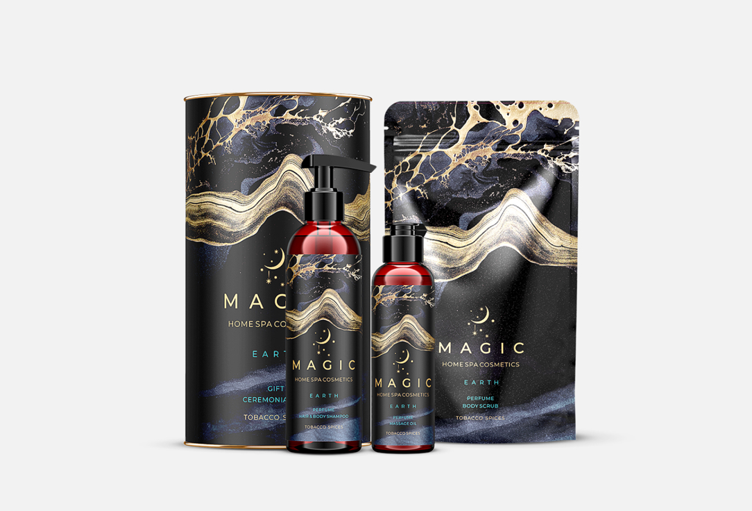 Подарочный набор MAGIC 5 ELEMENTS Tobacco spices 1 шт шампунь парфюмированный для волос и тела magic earth tobacco spices
