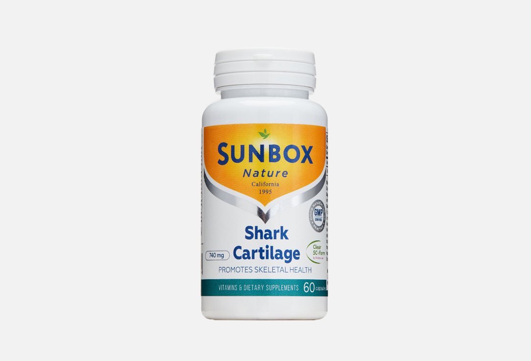 цена Биологически активная добавка SUNBOX NATURE Кальций shark cartilage 60 шт