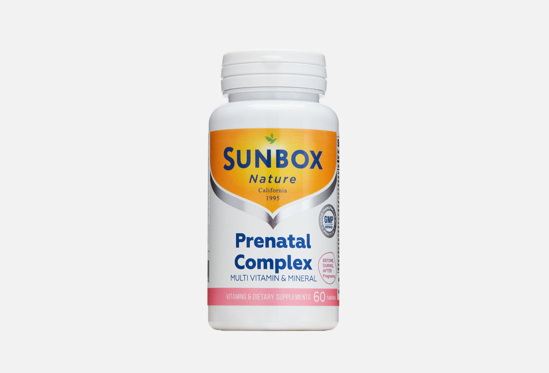 Биологически активная добавка SUNBOX NATURE Prenatal Complex 60 шт биологически активная добавка фармакор продакшн iron b complex 30 шт