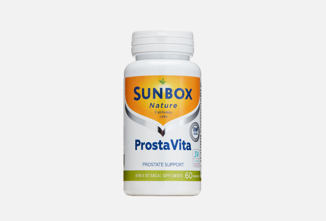 Биологически активная добавка SUNBOX NATURE ProstaVita 60 шт биологически активная добавка sunbox nature vitamin c 500 mg 60 шт