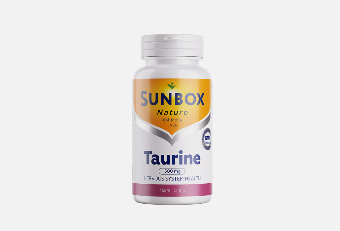 Биологически активная добавка SUNBOX NATURE Taurine 60 шт биологически активная добавка solgar taurine 500 mg 50 шт