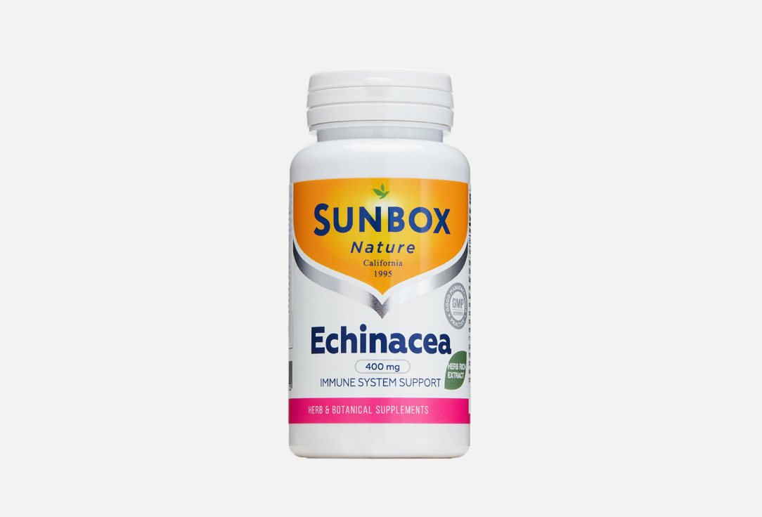 Биологически активная добавка SUNBOX NATURE Echinacea 60 шт биологически активная добавка sunbox nature l lysine hcl 60 шт