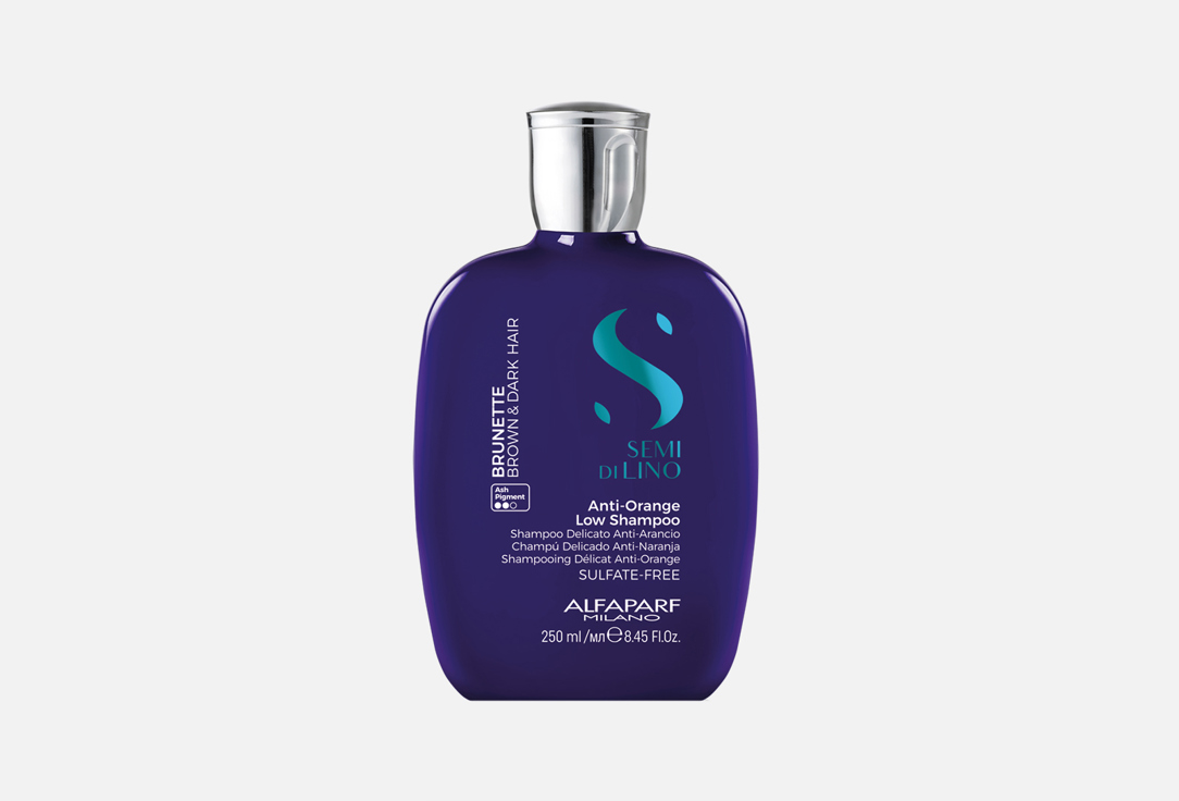 Тонирующий шампунь для волос ALFAPARF MILANO Anti- Orange Low Shampoo 250 мл шампунь для волос alfaparf milano шампунь тонирующий антижёлтый anti yellow low shampoo