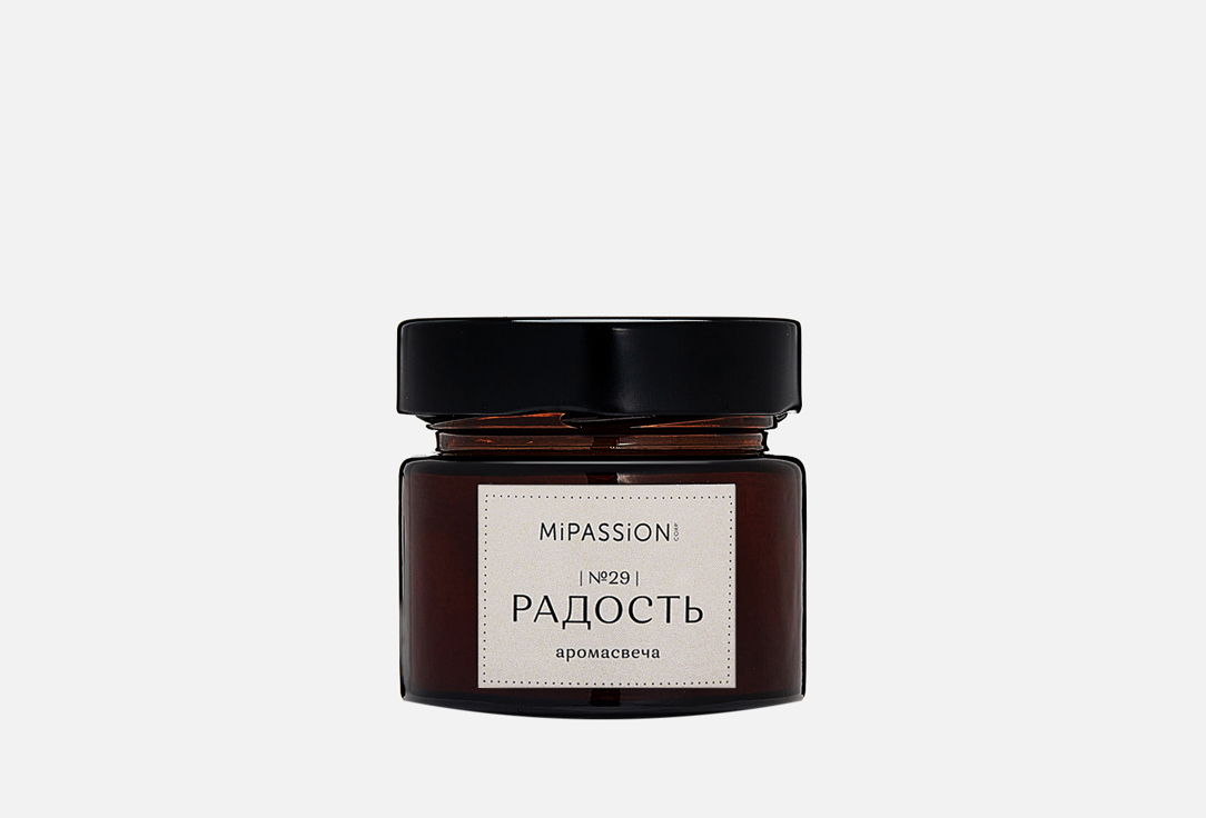 Изображение товара Парфюмированная свеча MiPASSION HAPPINESS с деревянным фитилем 100 мл