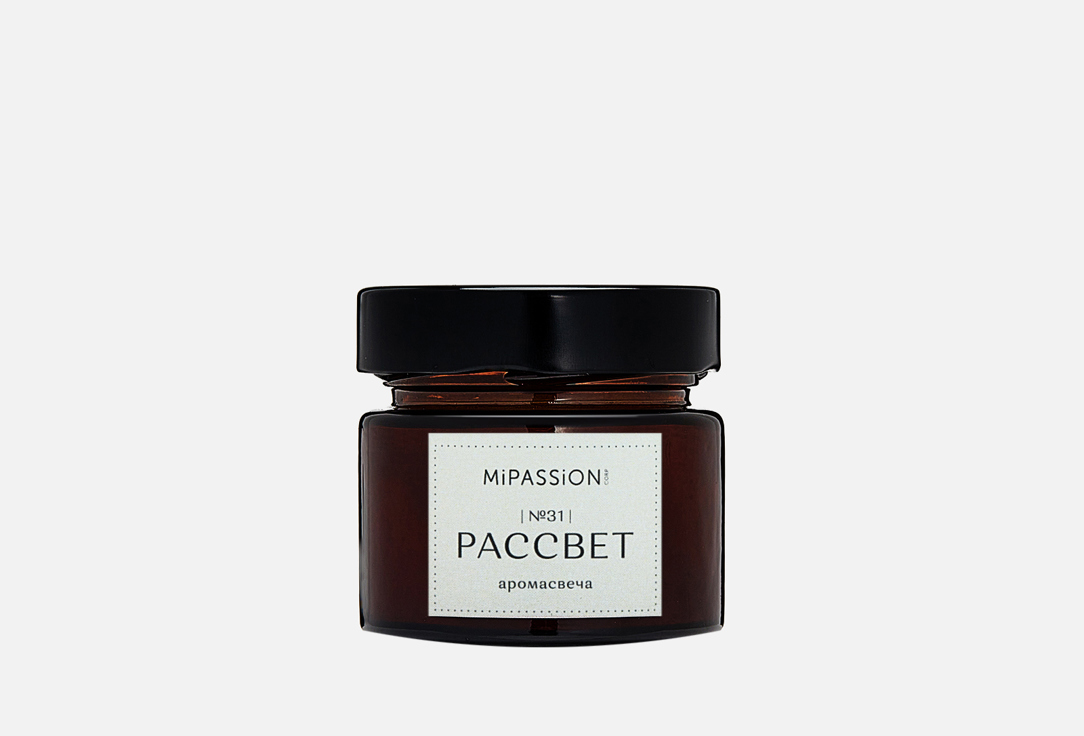 Изображение товара Парфюмированная свеча MiPASSION SUNRISE 100 мл с деревянным фитилем Восточные ноты