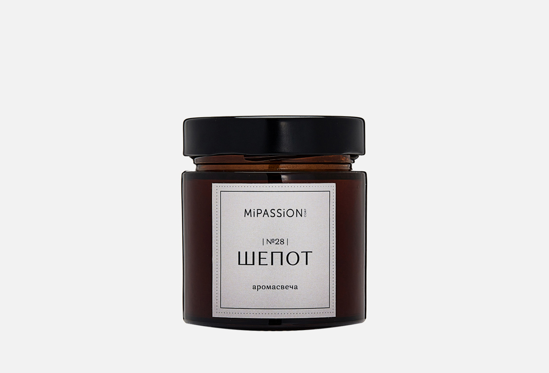 Изображение товара Парфюмированная свеча MiPASSION WHISPER с деревянным фитилем 100 мл