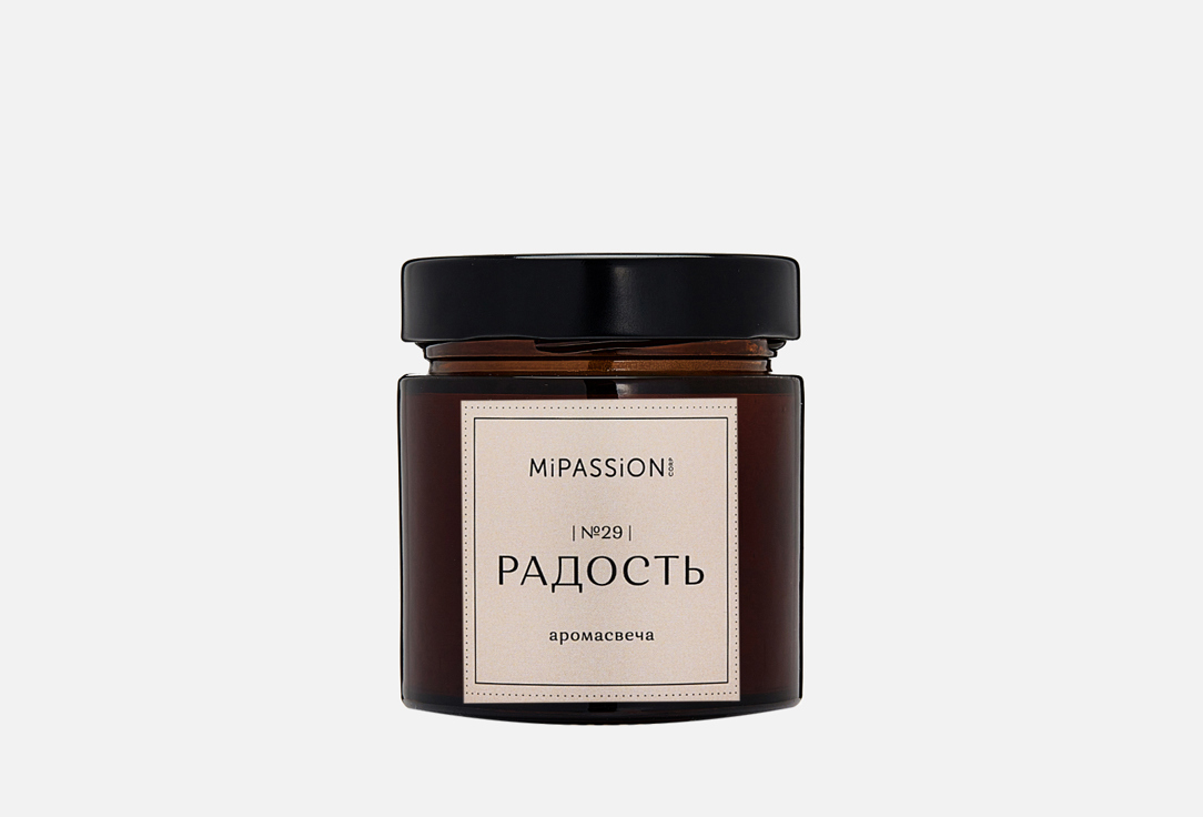 Изображение товара Аромасвеча MiPASSION HAPPINESS с деревянным фитилем 200 мл Россия