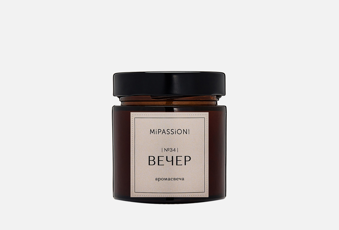 Изображение товара Парфюмированная свеча MiPASSION EVENING с деревянным фитилем 100 мл